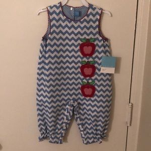 NWT Anavini 18 month girls jumper with apples.